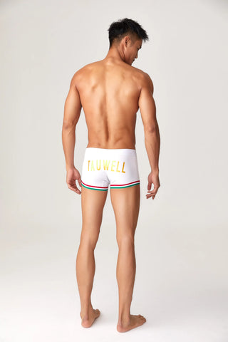 Men’s Cotton Boxer Briefs – Solid Color Streetwear Style