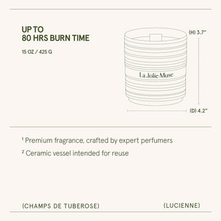 Champs de Tuberose Candle | Lucienne