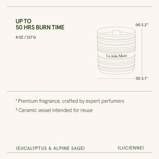 Eucalyptus & Alpine Sage Candle | Lucienne