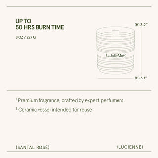 Santal Rosé Candle | Lucienne