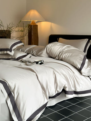 Luxury 100S Tencel-Cotton Blend Solid Color Bedding Set | 3CARATS