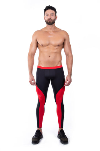 Meggings | Black on Red - MENAGERIE Intimates MENS Lingerie