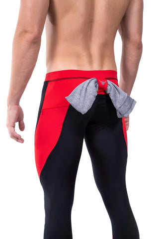 Meggings | Black on Red - MENAGERIE Intimates MENS Lingerie
