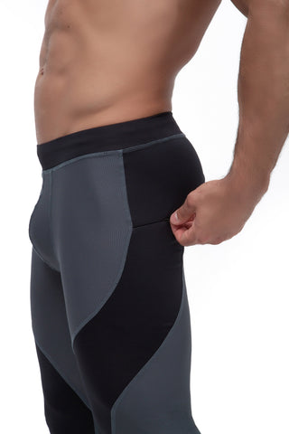 Meggings | Black on Gray - MENAGERIE Intimates MENS Lingerie