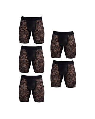 MIDWAY BRIEF | 5 Piece | MultiPack | BLACK - MENAGERIE Intimates MENS Lingerie