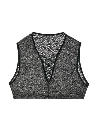 Night Universe | Crop Top | Silver Grey
