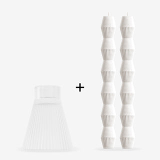 Geometric Pillar Candles + Tumbler