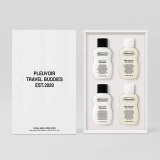 TRAVEL BUDDIES – Set of 4 FLORAL MUSK & ROSE WOOD | 40ml x 4