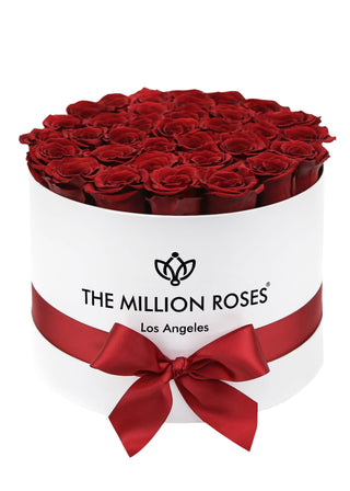 Supreme White Box | Red Roses