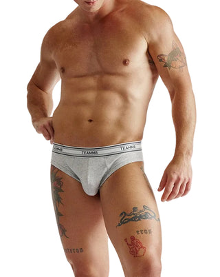 Cotton Classic Brief | Grey Marle - MENAGERIE Intimates MENS Lingerie