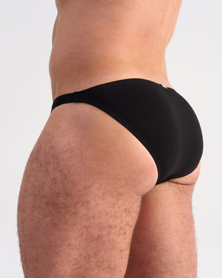 Flirt Cotton Micro Brief |  Black - MENAGERIE Intimates MENS Lingerie