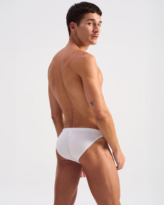 Bamboo Bikini Brief | White - MENAGERIE Intimates MENS Lingerie