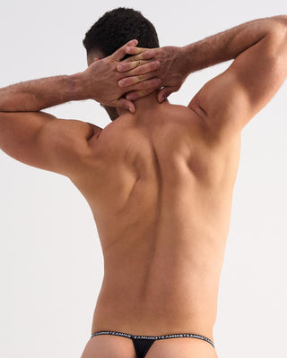 Glide Micro Thong | Onyx - MENAGERIE Intimates MENS Lingerie