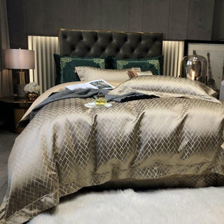 Talia Black Gold Cotton Satin Bedding Set | 3CARATS - MENAGERIE Intimates MENS Lingerie
