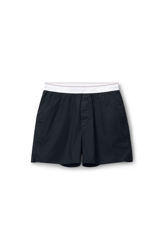 BOXER SHORT | BLACK COTTON | AW