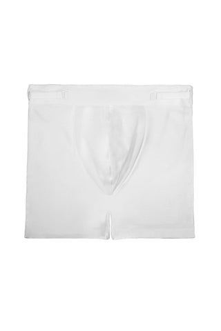 White boxer briefs on a white background