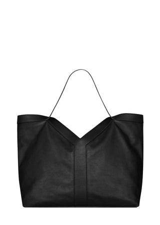 Y Oversize Leather Tote Bag