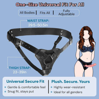 Strap-On Harness Set | 3 O-Rings, Adjustable Fit