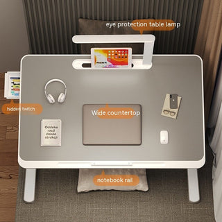 Adjustable Foldable Desk with Lamp & USB