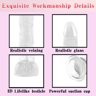 NightThrall 8.3in Strap On Dildo & Harness Set