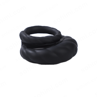 Adult Double Penis Ring Vibrator Cock Ring with 10 Vibration Modes - MENAGERIE Intimates MENS Lingerie
