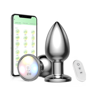 Anal Vibrator Sex Toy Butt Plug with Flashing Light Base - MENAGERIE Intimates MENS Lingerie