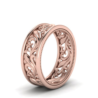 Antique Wide Filigree Band