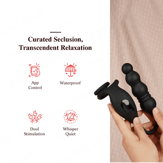 ARCHIE4| App Control Vibrating and Thrusting Anal Plug - MENAGERIE Intimates MENS Lingerie