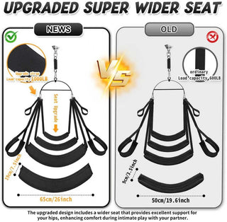 AxionUltra 360° Adjustable Sex Swing with Wide Cushion