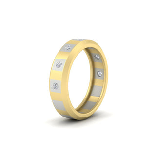 Bezel Round Mens Wedding Ring - MENAGERIE Intimates MENS Lingerie