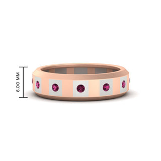 Bezel Round Mens Wedding Ring - MENAGERIE Intimates MENS Lingerie