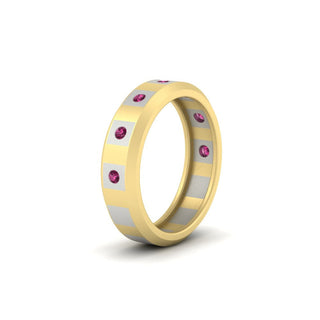 Bezel Round Mens Wedding Ring - MENAGERIE Intimates MENS Lingerie