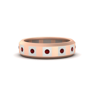 Bezel Round Mens Wedding Ring - MENAGERIE Intimates MENS Lingerie