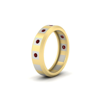 Bezel Round Mens Wedding Ring - MENAGERIE Intimates MENS Lingerie