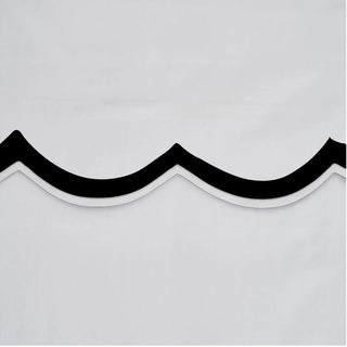 400TC Applique Scalloped Embroidery Cotton Duvet Cover Set