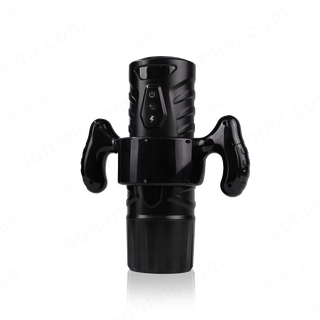 BLACK KNIGHT Automatic Masturbator | Dual Motor Thrust & Rotate - MENAGERIE Intimates MENS Lingerie