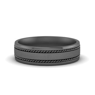 Braided Mens Wedding Ring - MENAGERIE Intimates MENS Lingerie