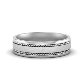 Braided Mens Wedding Ring - MENAGERIE Intimates MENS Lingerie