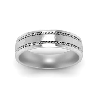 Braided Mens Wedding Ring - MENAGERIE Intimates MENS Lingerie