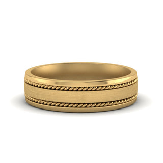 Braided Mens Wedding Ring - MENAGERIE Intimates MENS Lingerie
