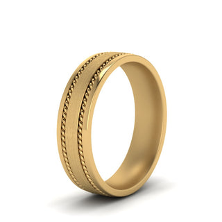 Braided Mens Wedding Ring - MENAGERIE Intimates MENS Lingerie