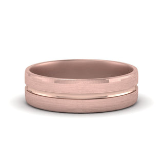 Brushed Mens Wedding Band - MENAGERIE Intimates MENS Lingerie