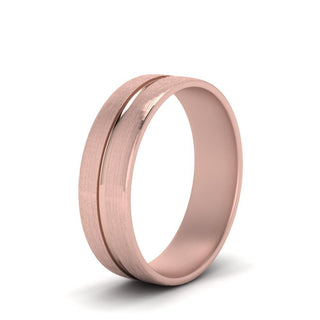Brushed Mens Wedding Band - MENAGERIE Intimates MENS Lingerie