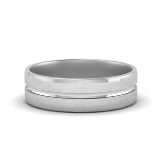 Brushed Mens Wedding Band - MENAGERIE Intimates MENS Lingerie