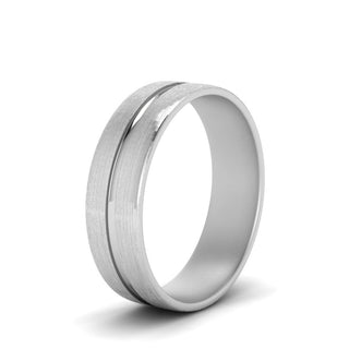 Brushed Mens Wedding Band - MENAGERIE Intimates MENS Lingerie