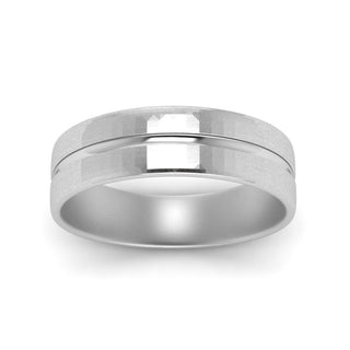 Brushed Mens Wedding Band - MENAGERIE Intimates MENS Lingerie