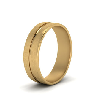 Brushed Mens Wedding Band - MENAGERIE Intimates MENS Lingerie