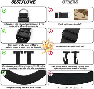 AxionEdge Door Sex Swing with Wide Cushion Seat
