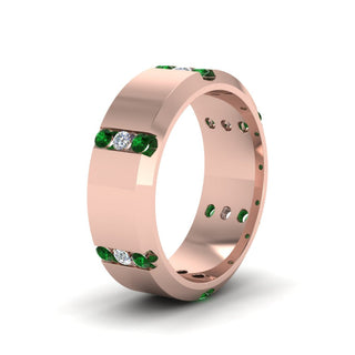 Channel Set 3 Stone | Anniversary Ring