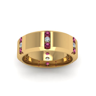 Channel Set 3 Stone | Anniversary Ring